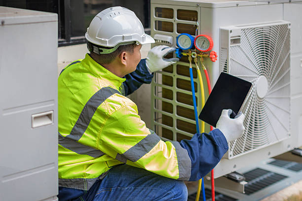Professional Hvac Installation technician working in Fredericktown, OH